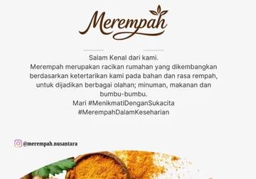 Usaha Minuman Rempah, Hari Hari Merempah
