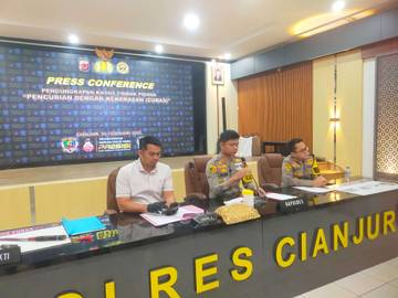 Tiga Pelaku Curas Diamankan Polres Cianjur