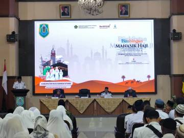 Ratusan Jamaah Haji HSU Ikuti Bimbingan Manasik di Amuntai