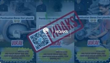 Hoaks, Produksi Butiran Beras dari Plastik