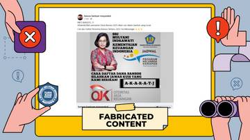 Hoaks, Pencairan Dana Bansos Kementerian Keuangan