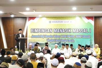 Ka.Kanwil Kemenag Kalsel Buka Manasik Haji Massal Kota Banjarmasin