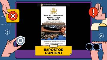 Hoaks, Tautan Pendaftaran CPNS Kementerian Pariwisata 2025