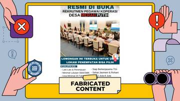 Hoaks, Tautan Rekrutmen Pegawai Koperasi Desa Merah Putih