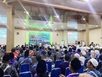 Sebanyak 425 CJH Kloter 11 BDJ tiba di Asrama
