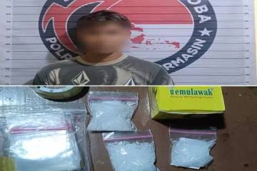 Polisi Ciduk Pengedar Sabu Asal Kelayan Banjarmasin