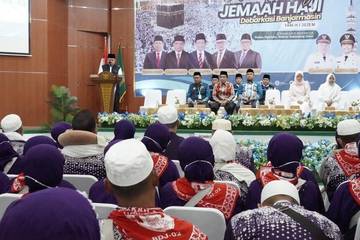 Jemaah Haji Kloter Dua Tabalong Tiba di Debarkasi Banjarmasin
