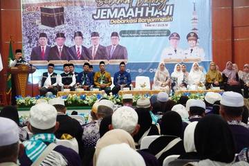 Jemaah Haji Kloter BDJ 12 Tiba di Banua 