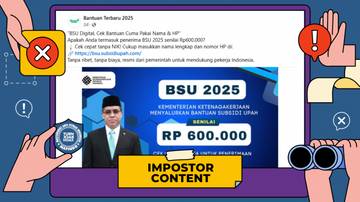 Hoaks, Tautan Cek 'Bantuan Subsidi Upah' Tanpa NIK