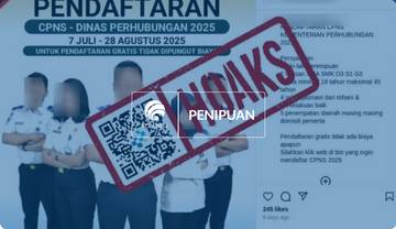 Hoaks, Pendaftaran CPNS Kemenhub Juli-Agustus 2025