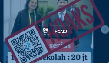 Hoaks, Bantuan Pendidikan dan Modal Usaha dari Prabowo