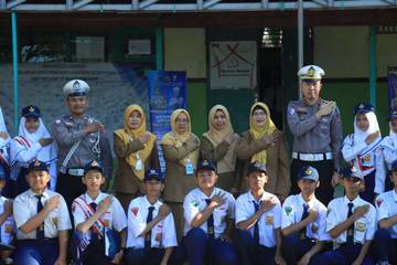 Polresta Banjarmasin Gelorakan Taat Berlalulintas Kepada Pelajar