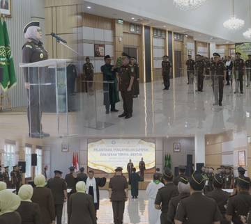 Kajati Kalsel Lantik Pejabat Eselon II dan III