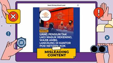 Dana Pensiun Hanya Bisa Melalui Kantor Pos Hoaks