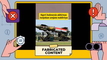 Hoaks, Indonesia Tunjukkan Senjata Nuklir