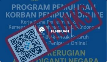 Hoaks, Tautan Program Pemulihan Korban Penipuan Online 