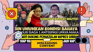 Hoaks, BIN Umumkan Kondisi Darurat Militer Indonesia