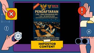 Hoaks, Pendaftaran CPNS Dinas Perhubungan Periode Juli-Agustus 2025 
