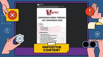 Hoaks: Tautan Pendaftaran Lowongan Kerja KFC