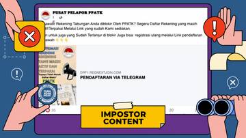 Hoaks, Tautan Pendaftaran Rekening Aktif untuk Cegah Pemblokiran
