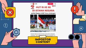 Hoaks, Tautan Pendaftaran Upacara HUT Ke-80 RI