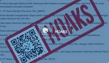 Hoaks, Kenaikan Biaya Administrasi Bulanan Bank Agustus 2025