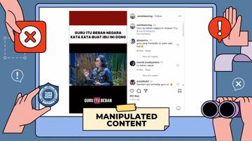 Hoaks, Video Sri Mulyani Sebut 'Guru Beban Negara'
