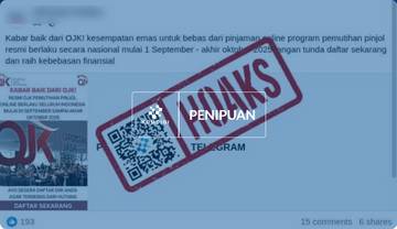 OJK Pastikan Hoaks Pemutihan Utang Pinjol di Medsos