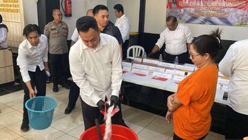 Satresnarkoba Polresta Banjarmasin Musnahkan Ratusan Gram Sabu