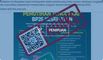 Hoaks: Tautan Program Pemutihan Tunggakan Iuran JKN