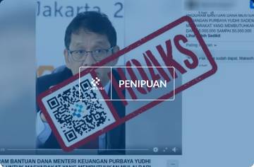 Video Purbaya Beri Bantuan hingga Rp50 Juta Hoaks