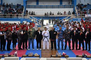 Lanal Banjarmasin Gelar Kejuaraan Karate Lemkari Kalsel II