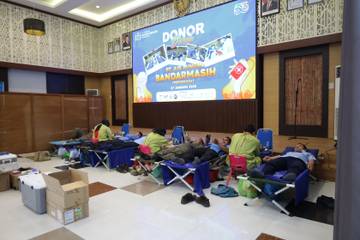 PAM Bandarmasih Gelar Donor Darah pada HUT Ke-53