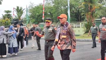 Korem 101/Antasari Sambut Kunjungan  Komisi I DPR RI