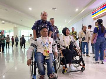 Atlet NPC Peraih Medali APG di Sambut Meriah
