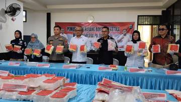 Sebanyak 67,6 Kg Sabu dan Puluhan Ribu Ekstasi Dimusnahkan