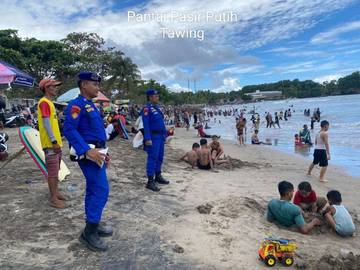 Ditpolairud Polda Banten Amankan Objek Wisata Pantai