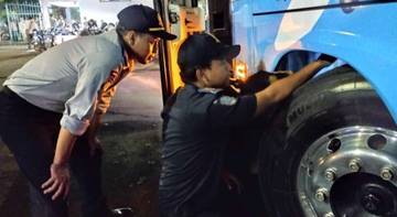 Bus Pengantar Jemaah Haji Lebak Dilakukan Ramp Check 