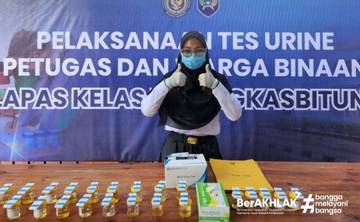 Lapas Kelas III Rangkasbitung Gelar Tes Urin Mendadak