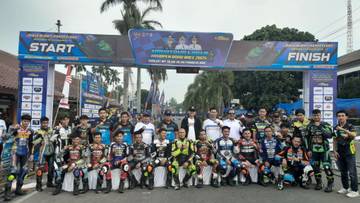 Pembalap Pandeglang Juarai Mahatama Karya Open Road Race