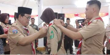 Ratusan Pramuka Siaga Lebak Sandang Lencana Garuda