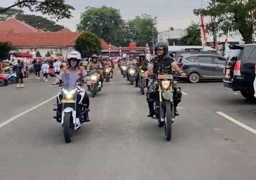Kapolres Bersama Dandim 0603 Lebak Pimpin Patroli Gabungan 