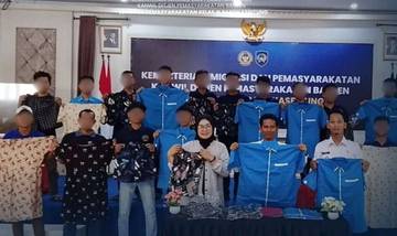 WBP Lapas Rangkasbitung Hasilkan Produk Jahitan Siap Jual