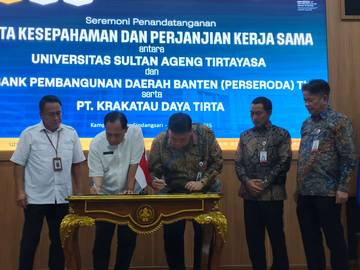 Untirta MoU dengan Bank Banten untuk Peningkatan SDM
