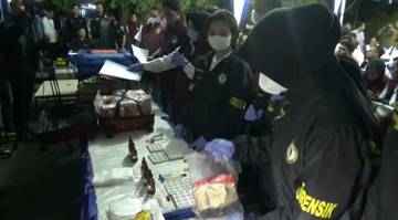Mabes Polri Musnahkan 2,1 Ton Narkoba di Cilegon 