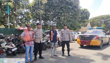 Cegah Curanmor, Polsek Rangkasbitung Edukasi Jukir