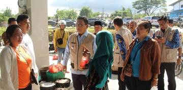 Wabup Lebak Tinjau Pedagang  di Pasar Semi