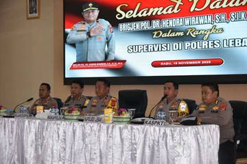 Wakapolda Banten Supervisi Pelayanan Polres Lebak