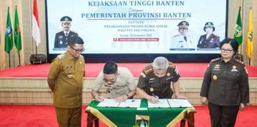 Pemkab dan Kejari Lebak  Tandatangani PKS Penegakan Hukum
