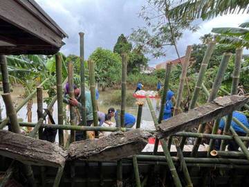 Banjir Tangerang Mulai Surut, Pemkot Pasang Kisdam